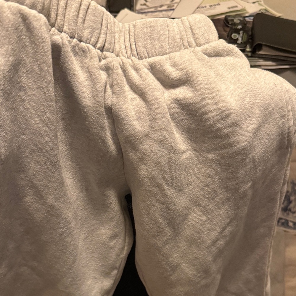 Brandy Melville Gray sweatpants bottom cut and rough